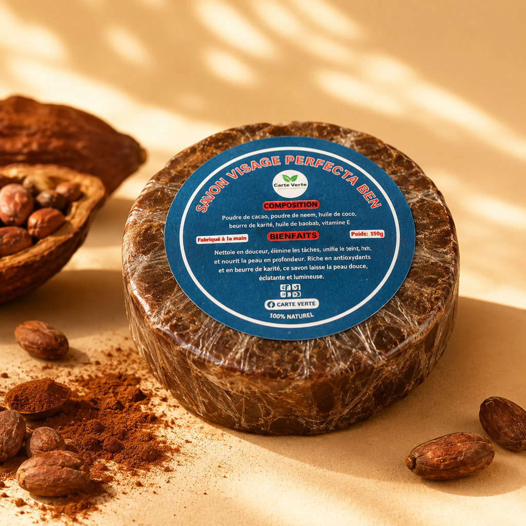 SAVON VISAGE AU CACAO CARTE VERTE